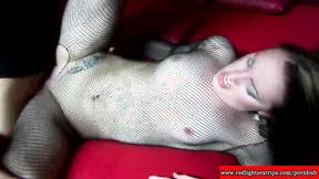 ”Real emo hooker giving blowjob & she cant get enough”