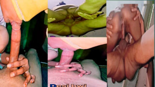 Mamada, paja, follada, lamiendo culo &#8211; Ama de casa india gordita recibiendo polla del culo a la boca por una polla grande