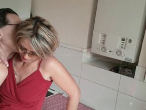 100% amateur mature 47 year old spreads her legs for her steps