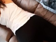 Ignoring gaming girl gets cummed on