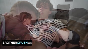 Horny Step Brother Seduces And Breeds His Young Twink Stepbro On The Couch - BrotherCrush