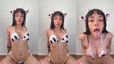 Brunette Cowgirl Tongues It Raw While Begging For Your Load
