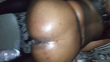 Black man up in latin ass pussy