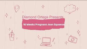 16 Weeks Pregnant Jean Squeeze