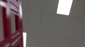 Hot business skirt MILF upskirt action 1