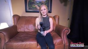 Petite Alex and Fit Carmen Get Intimate on the Couch!