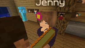 the jenny mod fapcraft minecraft - its jenny and she is getting fucked by the warden and his massive cock