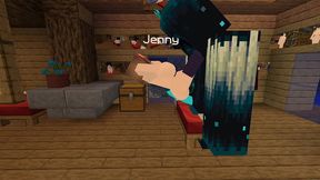 the jenny mod fapcraft minecraft - its jenny and she is getting fucked by the warden and his massive cock