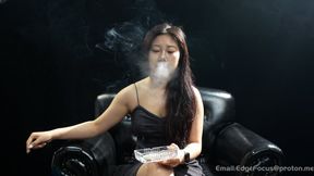 Candid Asian Girl Smoking Cigarette Interview: Deep Drags and Thick Smoke Exhales — MAN HD
