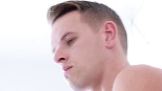"Horny Hunks Share Shower Sex - Gay Couple Romance"