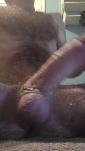 Draining multiple  loads  from my hard cock