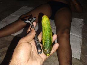 Cucumber put in the fair sister-in-law's burrow