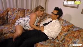 Curvy Wifey Debby Fountain Enjoys a Steamy Encounter with a Charming Stud!