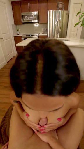 Hot brunette stepsister teaches how to pick up women   Clip 3