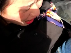 Amateur asian gf outdoor sex and cumshot