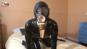 Rubber Catsuit Fuck with Gasmask