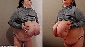 Maja meets Alice Part 239 - Alice strips out of her tight Grey Sweater - Alternate Version (Clip No 2885 - wmv version)