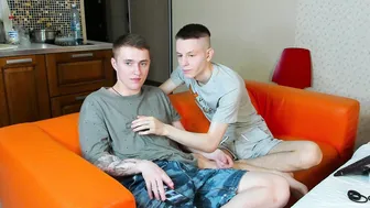 Testing Alex's Sensitive Nipples in a Twink Handjob Scene