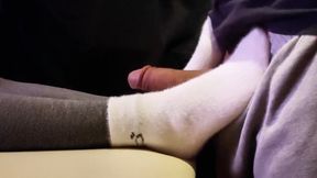 Cumming Inside Stepsister's Socks After Sockjobs