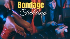Miss Bimby & Svetlanna Duct Tape Bondage with Foot Tickling (1080 - EN sub) Lesbian Domination - Foot Fetish - Tattoos & Piercings - Brunette - Tied Tickle - Female Tickling