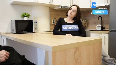 Sloppy blowjob on my friend's kitchen table