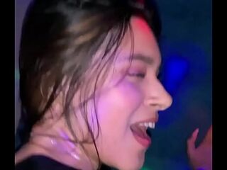 Latina teen fucks hard with strange at nightclub