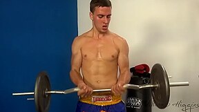 Muscle Boy Shows Is Hairy Ass