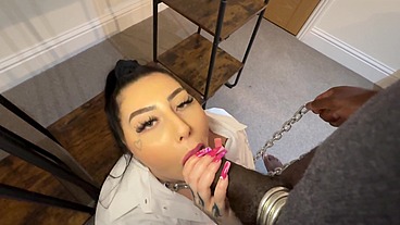 Room mates get caught being naughty by head teacher role play Maddison black
