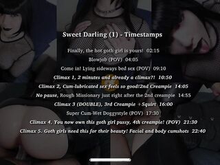 Hawt Brunette hair honey gets 4 creampies in a row - Pleasing Darling, the Punk Girlfriend (1)