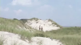 Suntanned Daddy Bear Sucks Cock on a Secluded Beach