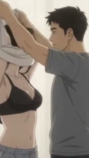 Stepsister Kissing practice with her stepbrother before his date with boyfriend   Clip 2
