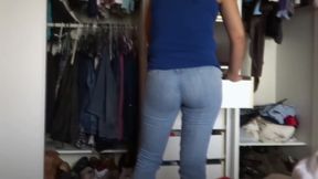 Beautiful Stepmom Shows Off Her Wonderful Ass For Stepson To Jerk Off
