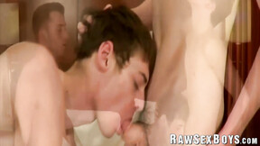 Twink Aiden Woods has his holes double teamed by Lucas Owens & Tate Ryker