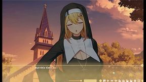 Summer Clover [Harem Hentai Game] Ep17 Nun Sister Lasciviously Sucking My Finger Publicly!