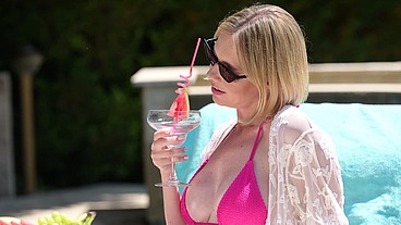 Bikini Clad Hottie Rebel Rhyder Initiates An Interracial Summer Affair By The Pool GP3315