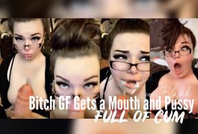 Bitch GF Gets a Mouth &amp; Pussy Full of Cum (Extended Preview)