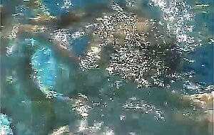 Sandy knight underwater threesome