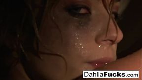 Sexy Dahlia'_s naughty shower fun