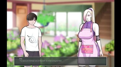 He Masturbated Thinking About His Landlady Hinata's Big Boobs After Showering with Her(18+) - Konoha Milfs Gameplay