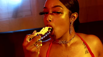 Tokyo Armani and her glass dick blowjob