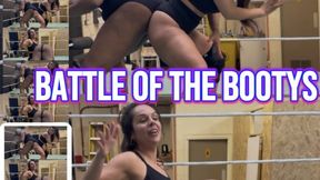 Barefoot booty wrestling