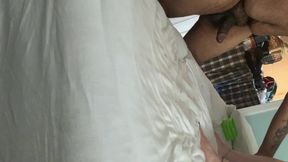 White Wife Sucking Giant Black Cock and Getting Piped