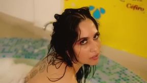 tits and a lot of foam