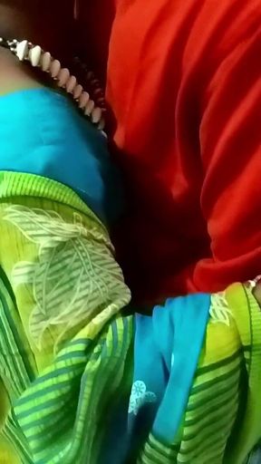 Indian Bhabhi Rakhi Hot Boob Press and Masti by Brother in Law While Doing Office Work at Home