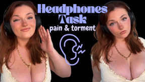 Headphones Task Pain and Torment- Headphones Painful Slave Training Verbal Humiliation Degradation Tasks Loser Beta Bitch