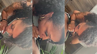 sexy ebony teen loves cum in her mouth