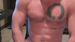 Dante Colle Sits Back and Strokes His Cock Until He Cums in His Hand