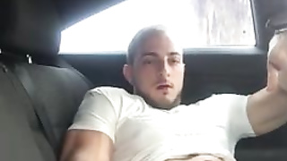 Str8 guy masturbation on the car 3