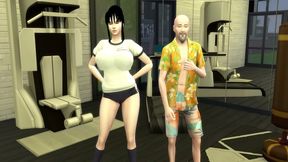 Perverted Master Roshi Trains Chichi for Hot Anal Sex & Cuckolding Her Husband