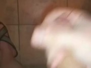 femboy cums while fucking her ass with a dildo❤
